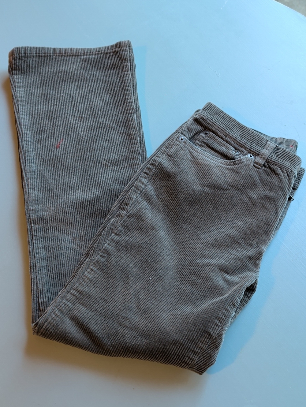 Lauren Jeans Co. Bootcut. Corduroy Pants Dark Gray Size 4